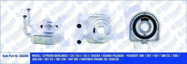 KALE 344495 Yag Sogutucu Peugeot Berlingo / C4 / C4 I / C5 I / Xsara / Xsara Picasso - 306 / 307 / 407 / 206 Cc / 206 / 206 Sw / 307 Cc / 307 Sw / 407 Sw / Partner (Al / Pl / Brz)